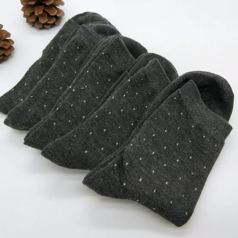 2 пар/лот мужские носки хлопок полиэстер черный белый серый сетка/горошек летние