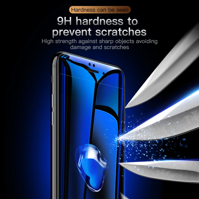 Защита для экрана KUULAA закаленное стекло iPhone 8 7 6 6S Plus мягкая 3D изогнутая