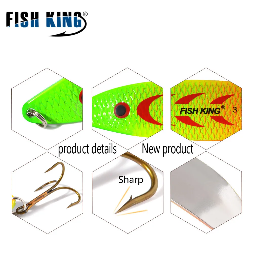 FISH KING 1 шт. 18 г 28 Спиннер рыболовная приманка металлическая ложка рыболовные