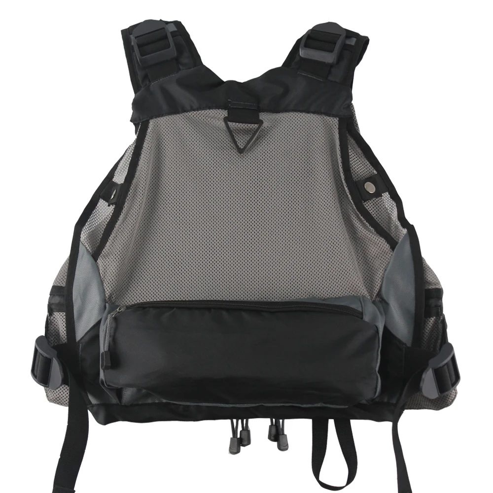 Черный охотничий жилет сетчатый для ловли нахлыстом многофункциональный