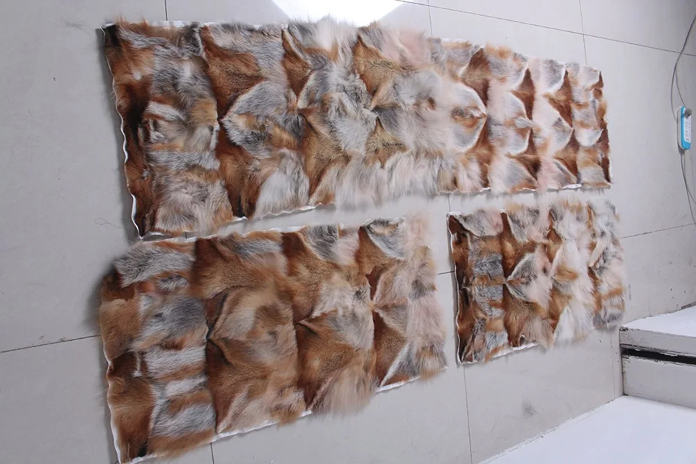 Коврик из меха Красной лисы одеяло натурального Лисьего пластина меха|fur plate|fox fur