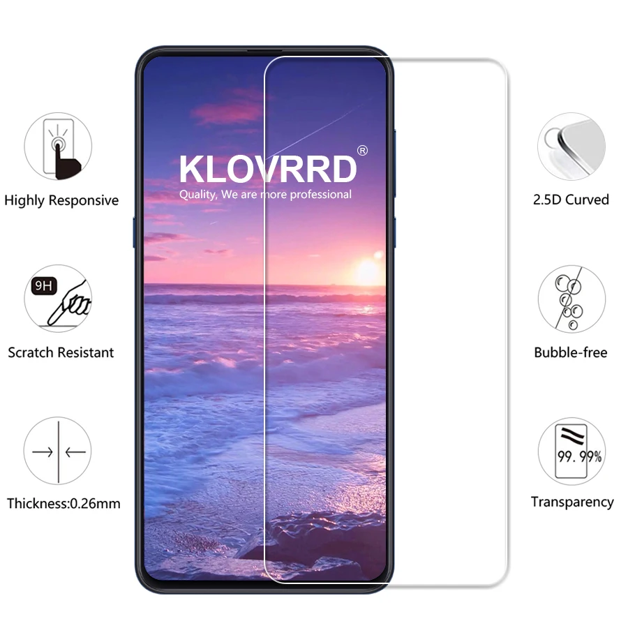 KLOVRRD закаленное Стекло для xiaomi mi x 3 Экран протектор x3 защитная пленка Anti