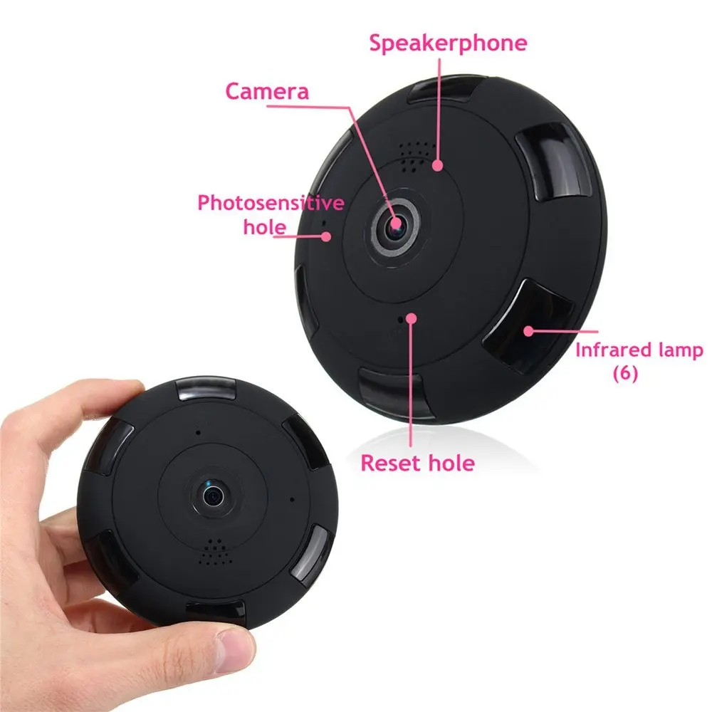 Kruiqi 960P беспроводная IP камера безопасности 2MP панорамная с ночным видением