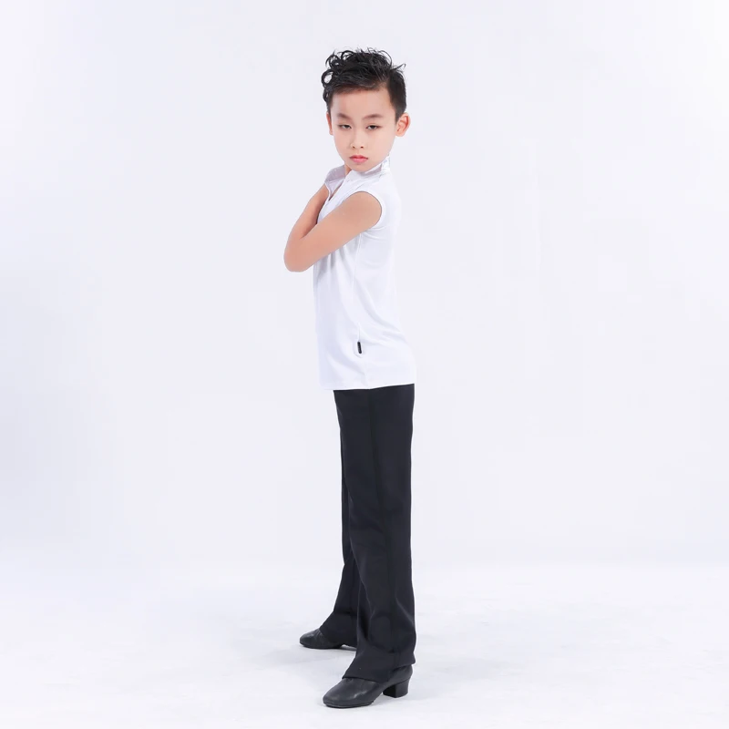 Костюм для латиноамериканских танцев мальчиков рубашки жилет без рукавов