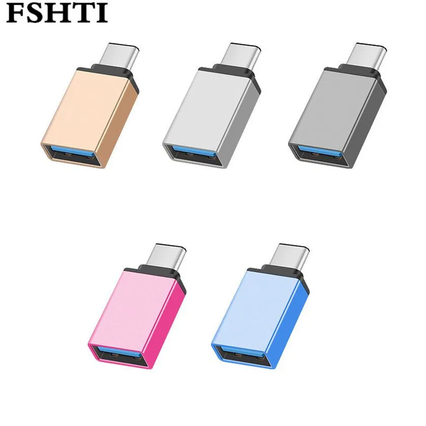 Металлический адаптер USB 3.0 Type C OTG (папа) 3 1 A (мама)|Адаптеры Type-C| |