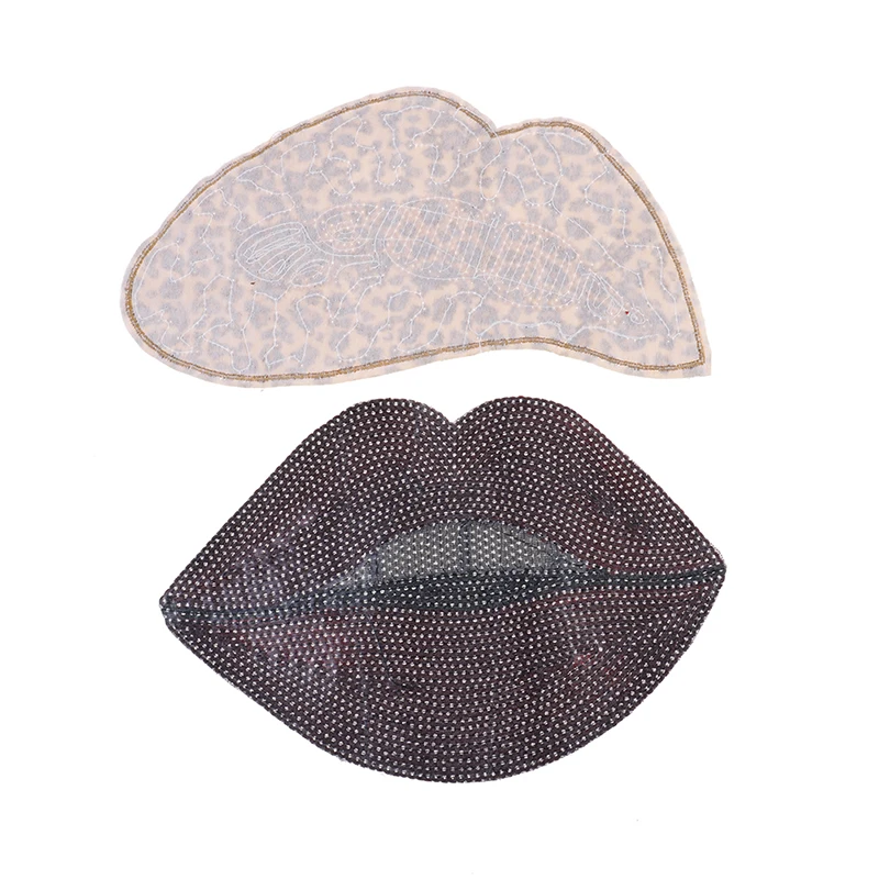 NEW DIY SEXY Lips Sequin Patch Iron On Fabric Sticker For Clothes Badge Embroidered Appliques Wholesale | Дом и сад