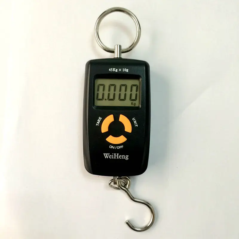 Портативные электронные весы с двойной точностью 45 кг 5g для путешествий багажа