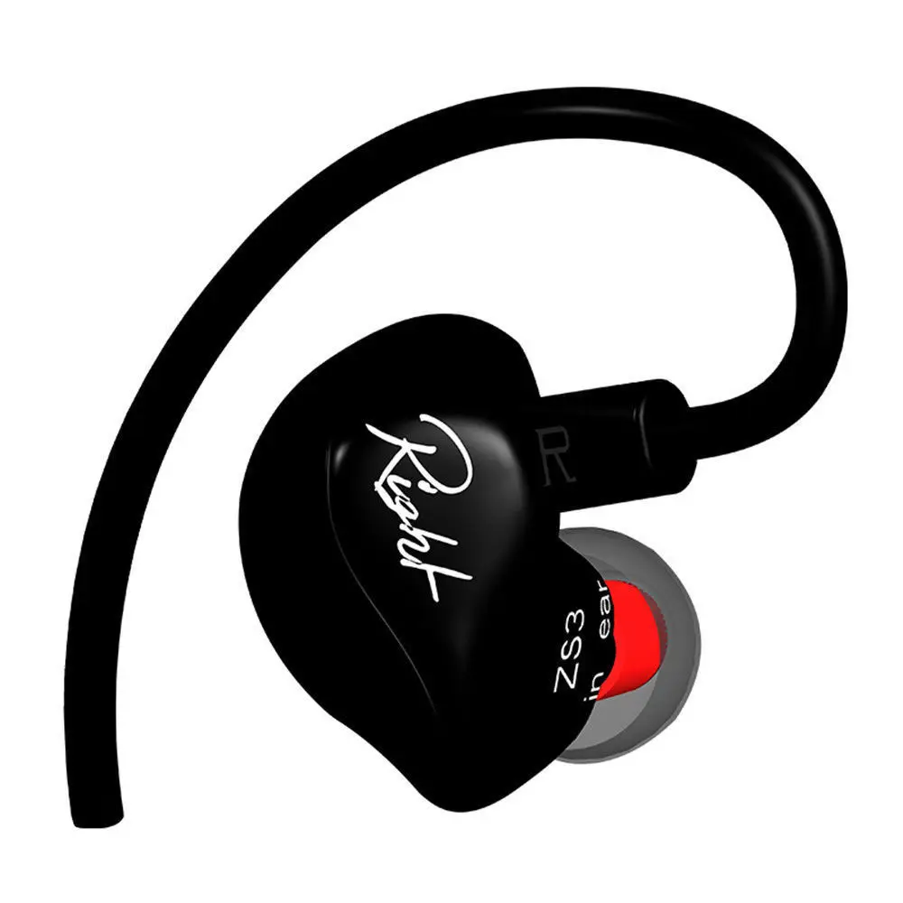 KZ ZS3 наушники Hifi съемный кабель в ухо шумоподавление спортивные с микрофоном для