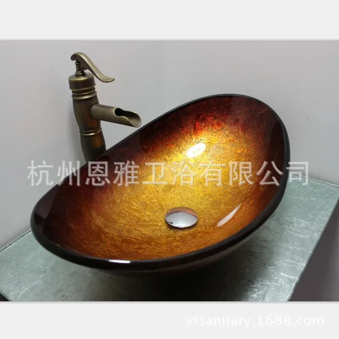 New Classical washbasins / painted art basin counter glass bath washbasin N-62 |