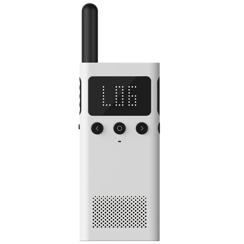 Белый Xiaomi Mijia Walkie Talkie 1S переговорное устройство fm радио 5 дней в режиме ожидания телефон приложение расположение поделиться быстрой командой разговора USB зарядка домофон - Цвет: Белый