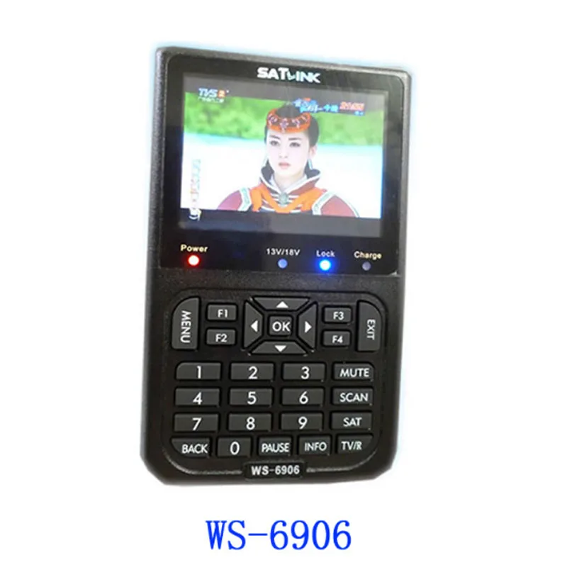 WS6906 сигнала 3 5 &quotDVB S FTA цифровой спутниковый метр сатфайндер satlink WS 6906|Спутниковое
