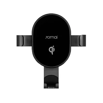 Xiaomi 70mai Qi автомобильный беспроводной держатель для быстрой зарядки интеллектуальный датчик телефон Авто подставка для iPhone X XR Max samsung huawei - Цвет: Черный