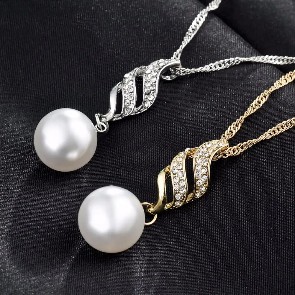 Бренд жемчужина спираль Форма Благородный моды ручной работы Цепочки и ожерелья