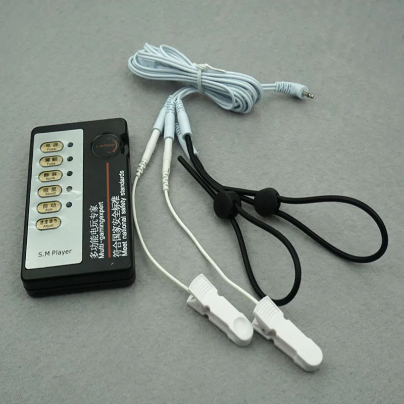 Электрический шок Кольца для пениса зажимы сосков зажим груди медицинский