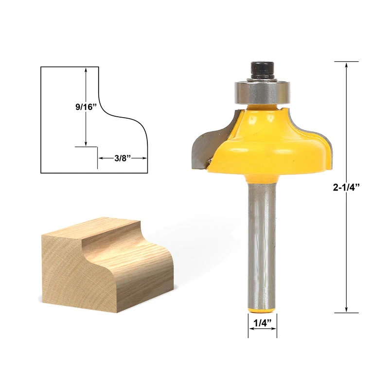 

1pcs Ogee Edging and Molding Router Bit - Medium - 1/4" Shank
