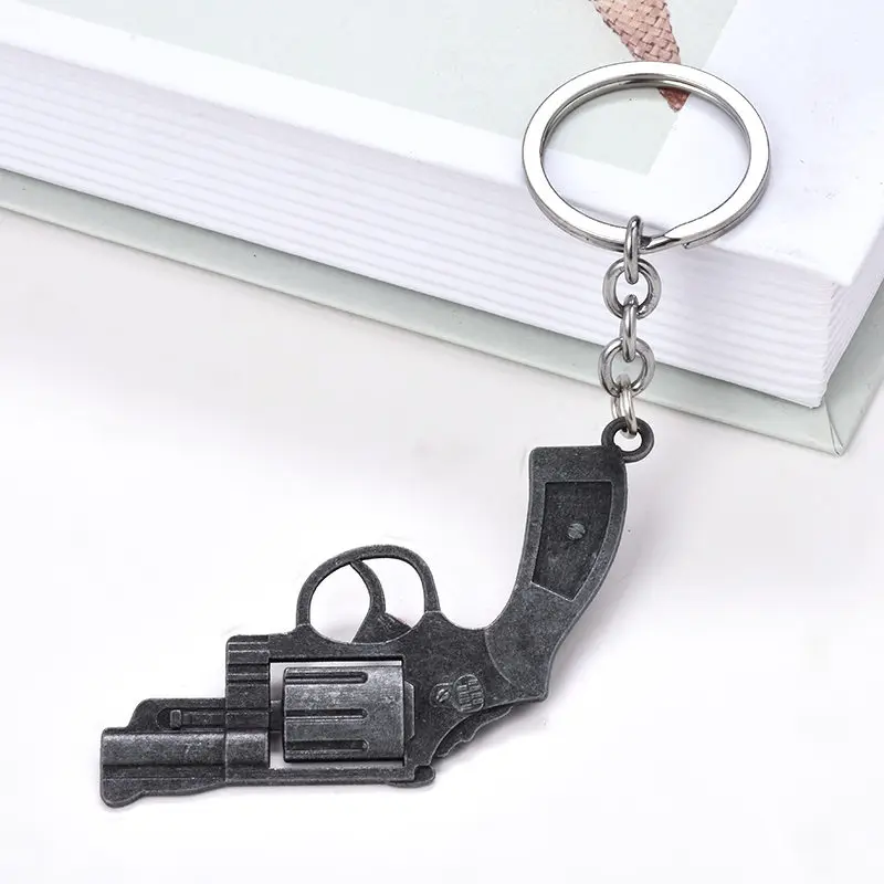 Мода миниатюрный револьвер пистолет оружие моды Модель брелок кольца Mini для Для
