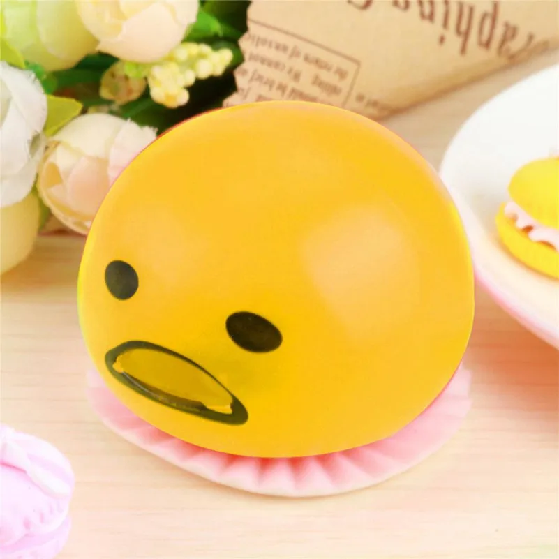 Новинка забавные игрушки яичного желтка розыгрыши Squeeze Игрушка для снятия