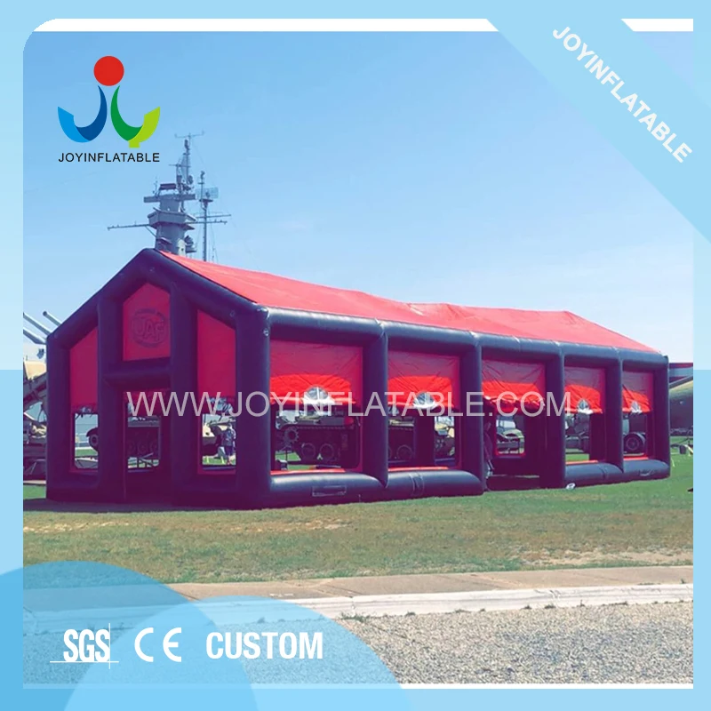 18X6M Открытый черный и красный куб надувной тент для выставки на продажу|Палатки| |