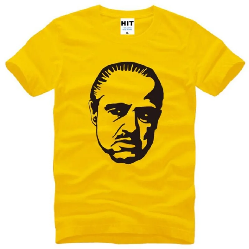 Крестный отец мафия футболки для мужчин с принтом Футболка коротким рукавом