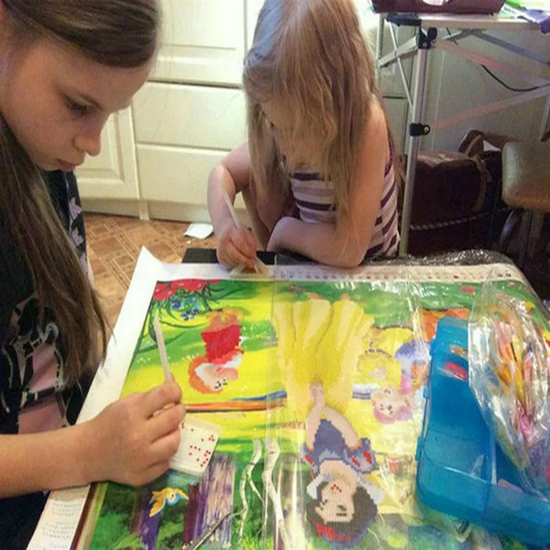 

5d Diy Diamond Painting Cross Stitch Pink Rose flower Diamond Embroidery Rubik's Cube round mosaic crystal Needlework decor