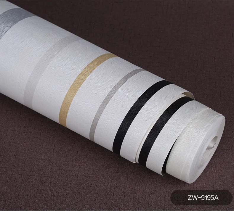 Английский стиль полосатые ПВХ обои рулон для стен постельные принадлежности