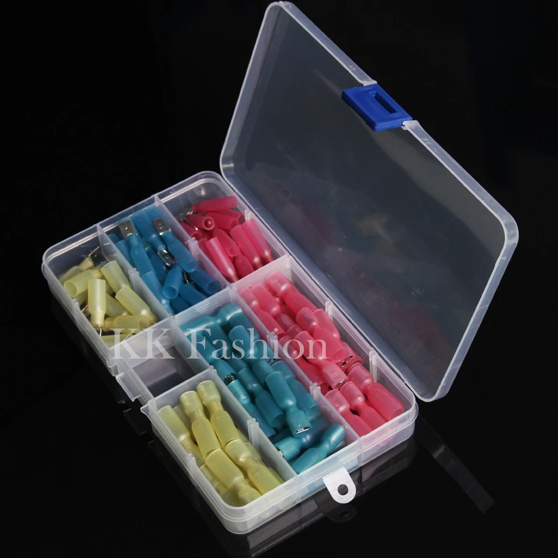 100 шт./компл. водонепроницаемые термоусадочные обжимные клеммы изолированные