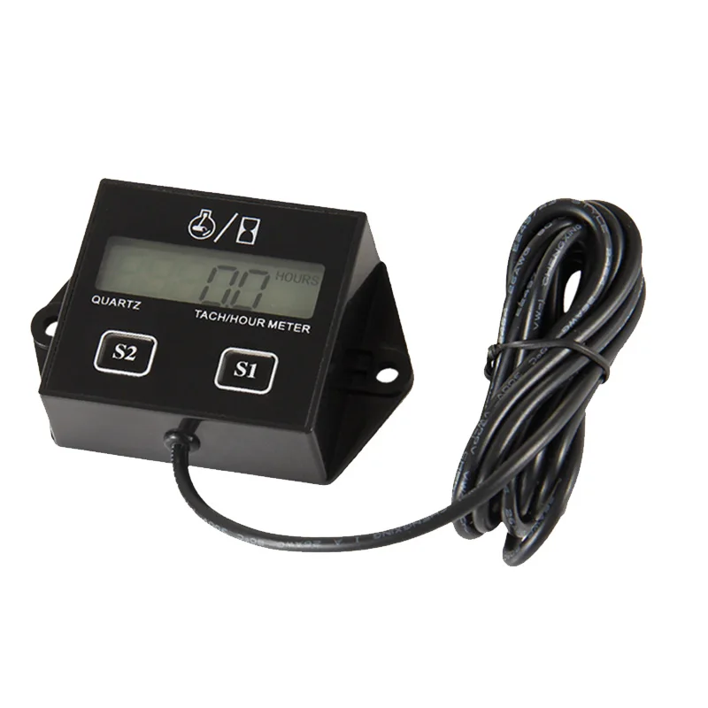 

Digital Hour Meter RPM Tachometer 250 Raptor YFM Wr Wrf Dirt Bik Motorcycle ATV Sti Motocross Snowmobile MX pit marine MX UTV