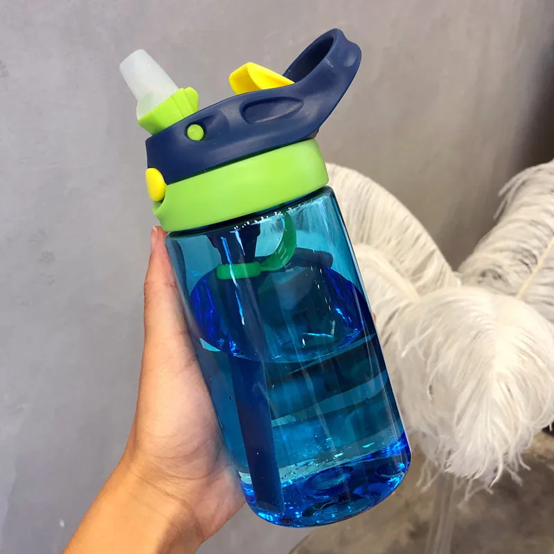 Оригинальные детские пластиковые бутылки для воды в соломе персонализированные