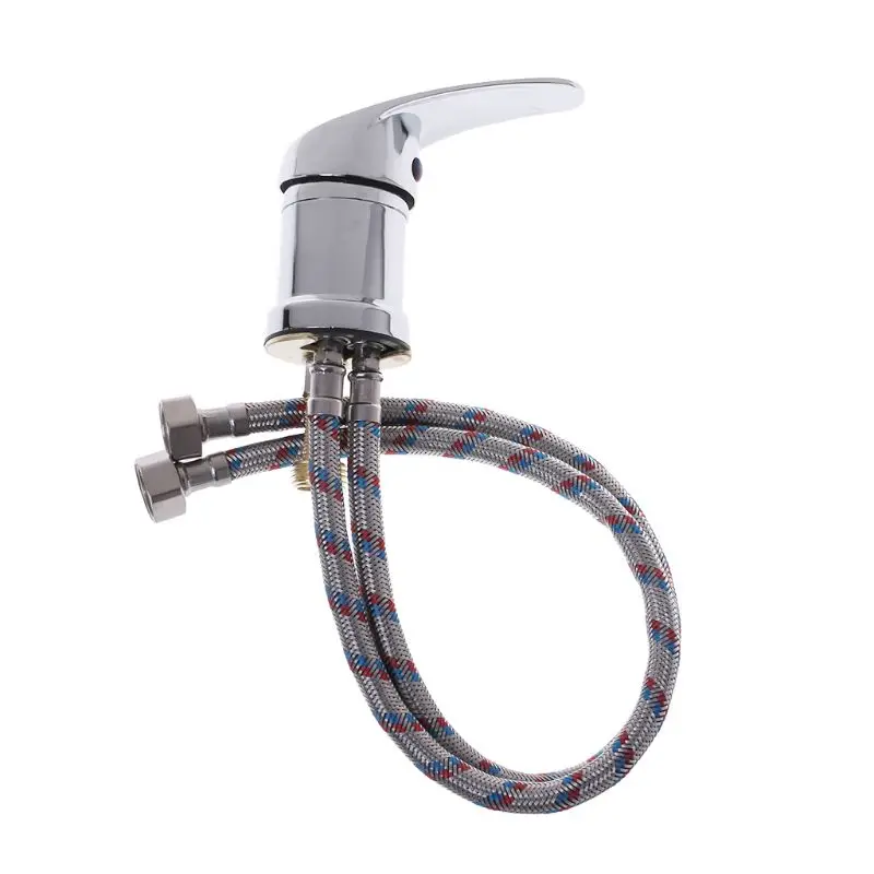 

11.2x7.5cm Zinc Alloy Hot & Cold Water Faucet Wash Hair Tap Mixing Valve Beauty Salon Bed Accessories 50cm