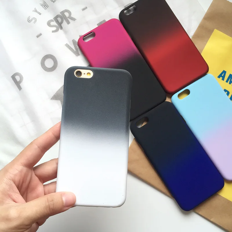 НЕ ХВАТАЕТ Для Apple iPhone 6 S 4.7/Плюс 5.5 дюймов Ультра тонкий Градиент Цвета Граффити
