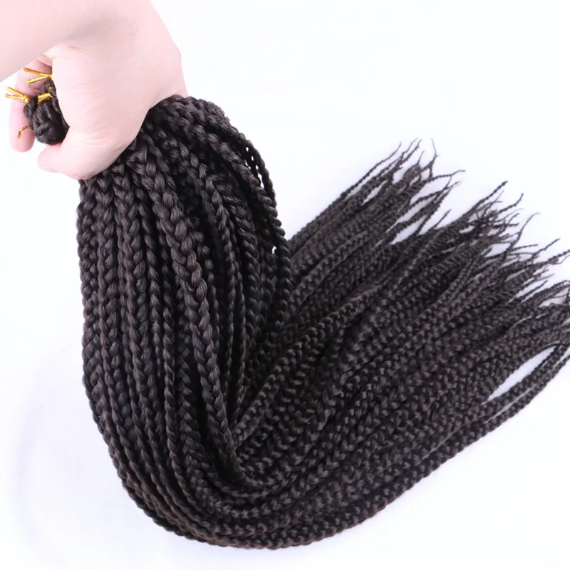 Desire for hair, 24 дюйма, 100 г, 22 пряди, Омбре, черный, фиолетовый, розовый, микро бокс, косички, вязанные крючком, косички, синтетические косички для наращивания волос - Цвет: #4