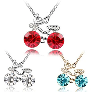 Новое модное хрустальное ожерелье для велосипеда подвеска на велосипед