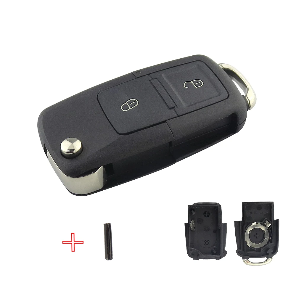 OkeyTech 2 3 кнопки Складной флип ключ корпус автомобильный Замена для VW Golf 4 5 Passat B5 B6