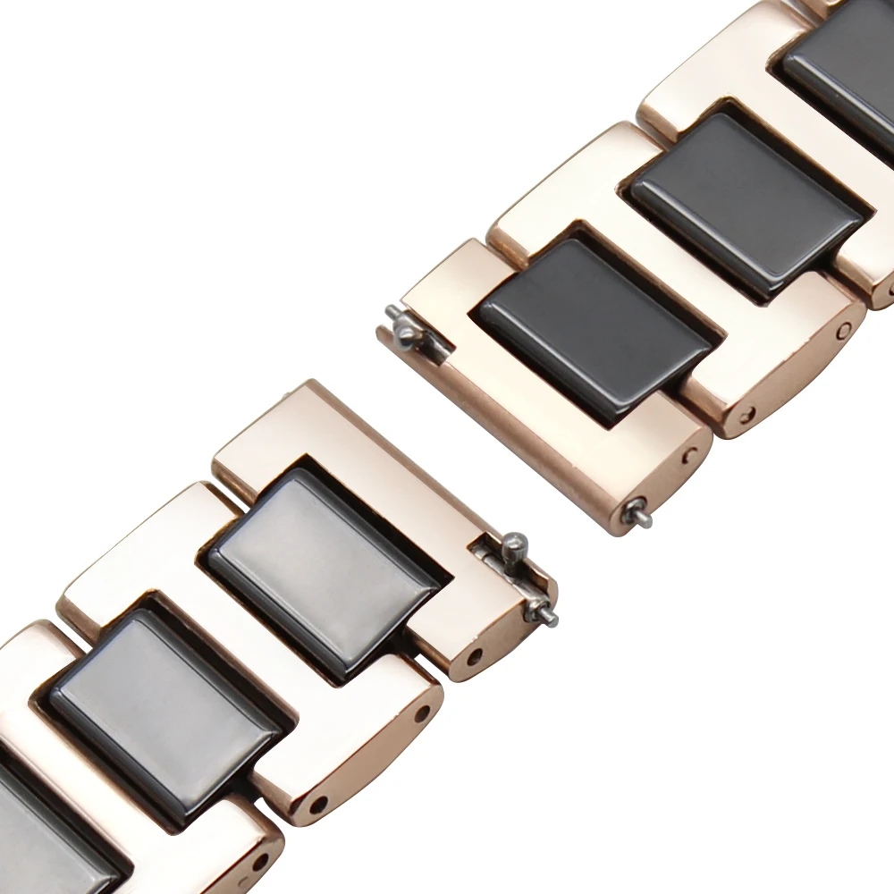 Керамика+ нержавеющая сталь ремешок для часов Quick Release ремешок для Rado Diamaster центрикс часы браслет 12 14 16 18 20 22 мм