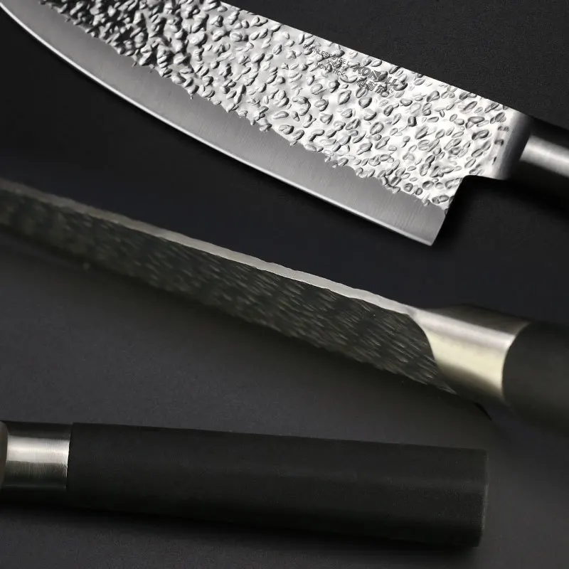 Кухонный нож шеф-повара Santoku ножи для овощей и фруктов 7-дюймовый X50CrMoV15 японский