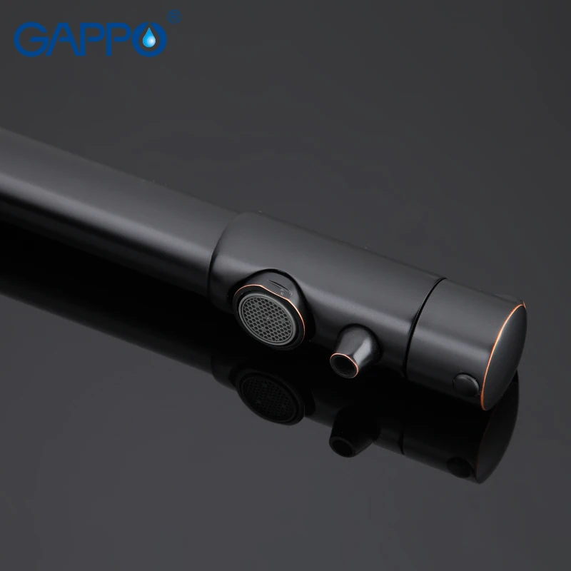 GAPPO черный кухонный кран для кухни смеситель раковины латунный наборы