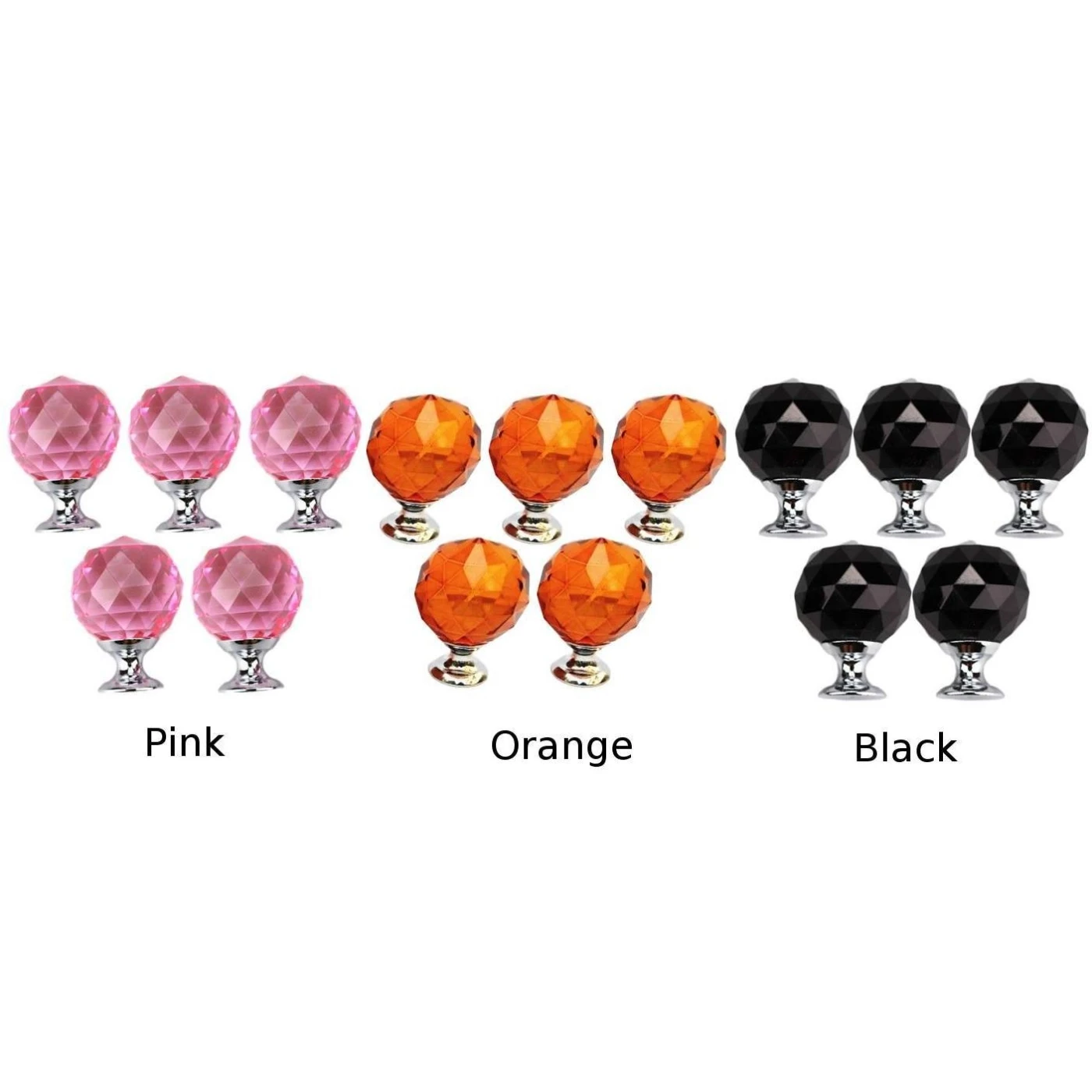 30 40 мм Алмазная форма дизайн Хрустальные стеклянные ручки шкаф выдвижной ящик