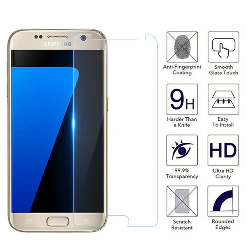 Полное покрытие Экран протектор для samsung Galaxy S7 S6 Note 4/Note 5 защитная пленка из