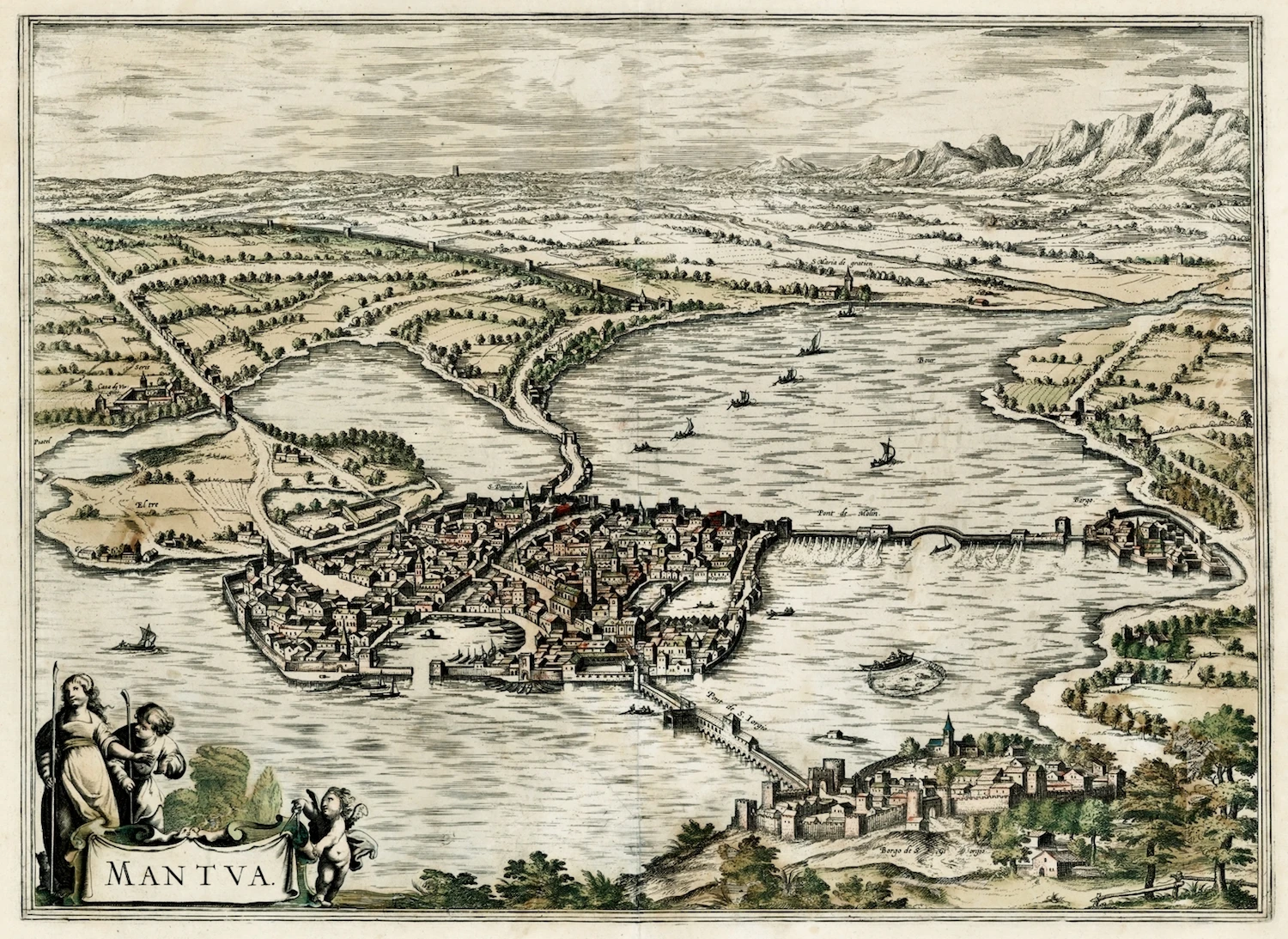 Винтаж карта Плакат Valentiae Regni олим Contestanorum Si Классический Холст Картины стены