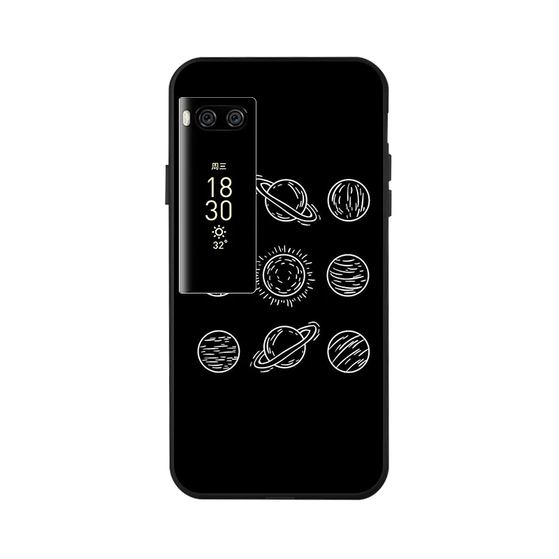 Модный черный окрашенный чехол для Meizu M6 Note Meilan 6 M6S 16 Plus M6T 16X чехол противоударный чехол для Meizu Pro 7 Plus - Цвет: x046