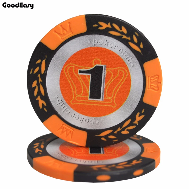 5 шт./лот 14 г Корона Пшеница Техасский Холдем набор глиняных покерных чипов с