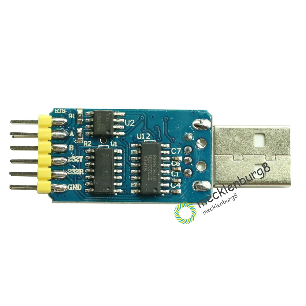 

USB CP2102 to TTL RS232 USB TTL to RS485 Mutual Convert 6 in 1 Convert Module