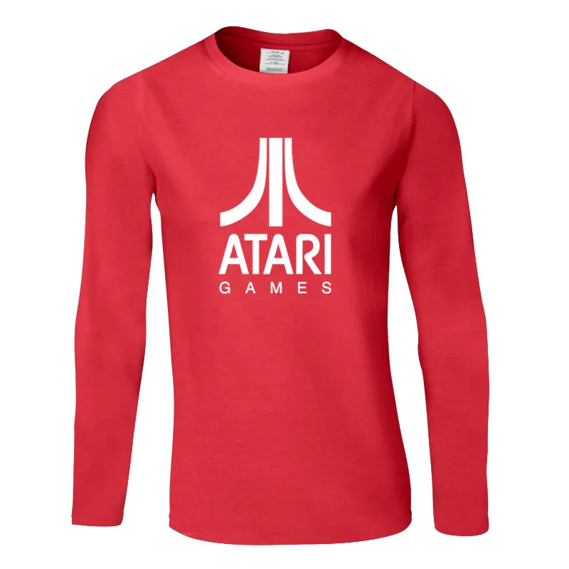 Забавная Новая летняя ATARI игра Мода уникальный классический хлопок с длинными