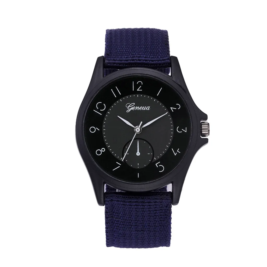 Dark Blue Мужские часы, мужские классические часы, нейлоновый сетчатый ремешок, кварцевые повседневные наручные часы, бизнес часы, reloj hombre - Цвет: Dark Blue