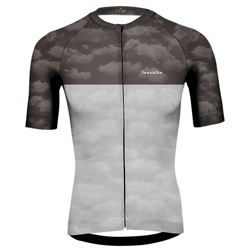 Jersey 01 Майо Runchtia Велоспорт Джерси Лето короткий рукав mtb Джерси анти-пот bretelle ciclismo человек Майо ciclismo hombre - Цвет: Jersey 01