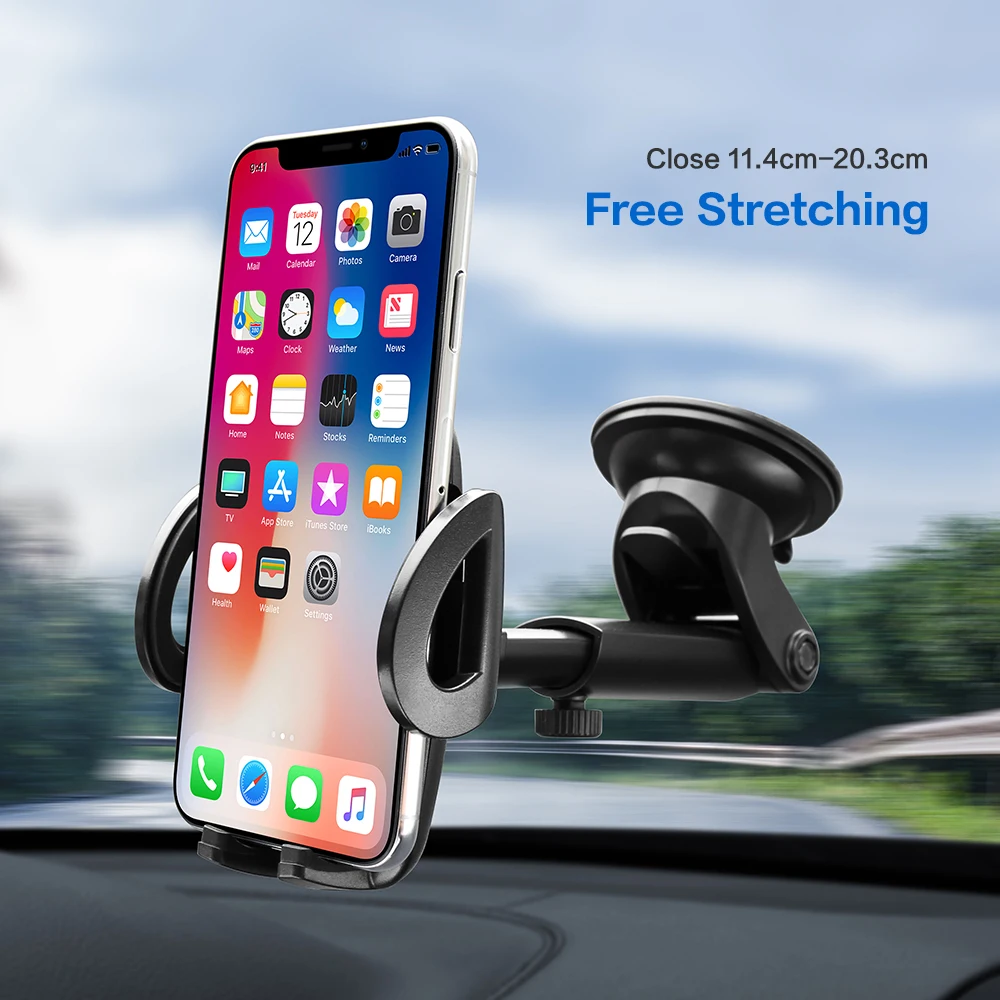 Автомобильный держатель телефона FLOVEME для iPhone Xs Max автомобильный с поворотом на 360