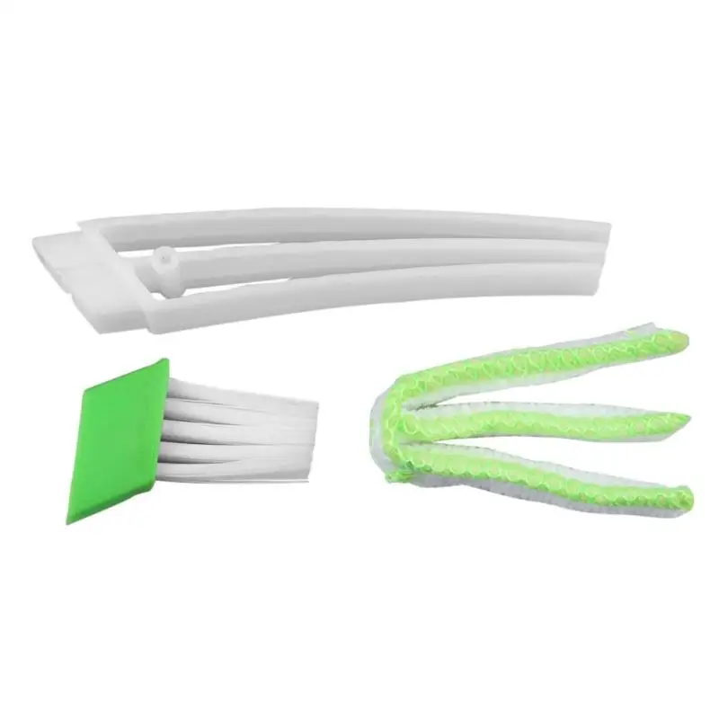 VODOOL Dual Head Car Air Conditioner Vent Outlet Dust Collector Cleaner Brush Dashborad Dusting Detailing Blinds Cleaning Brush