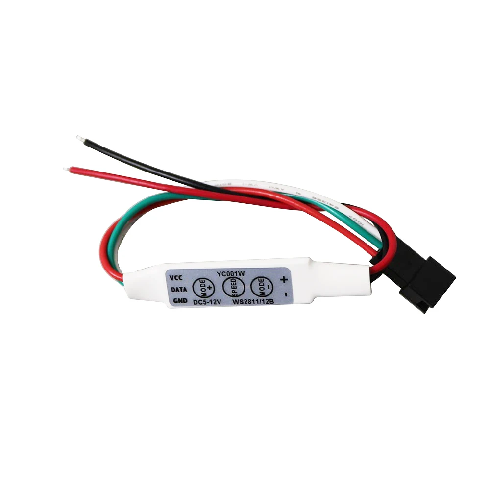 Мини светодиодный контроллер WS2811 WS2812B DC 5V 12V 3 ключа микро для мечта Цвет Пиксели