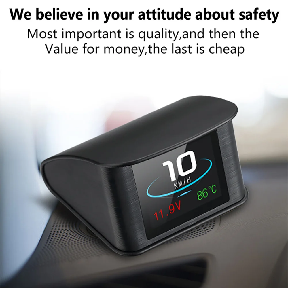 OBDSPACE P10 HUD бортовой компьютер цифровой gps OBD2 автоматический компьютер Спидометр Датчик температуры автомобильный туристический компьютер