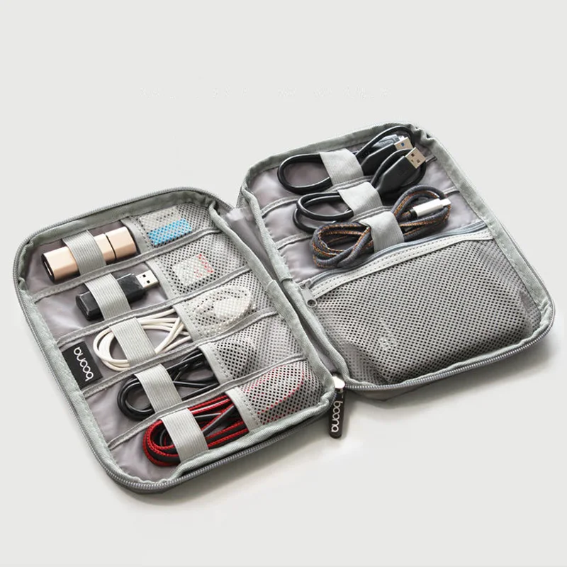 Multifunction Data Cable Storage Bag U Disk Mouse Charging Treasure Protection Bags Digital HDD Organizer Travel Kit Case Pouch | Дом и сад